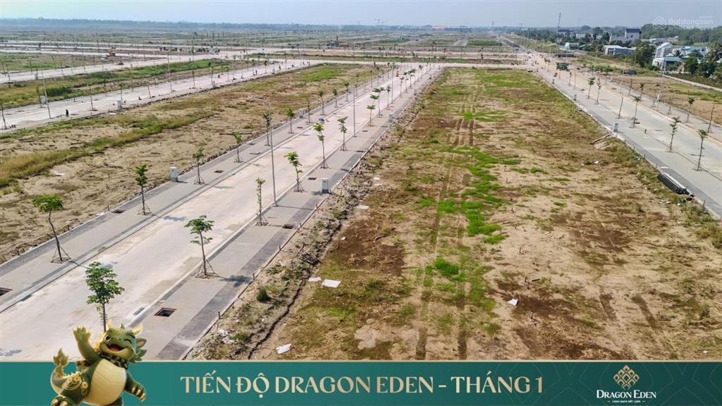 Thanh toán 500 triệu sở hữu đất nền shr dragon eden mặt tiền đường lương hoà bình chánh lộ giới 60m