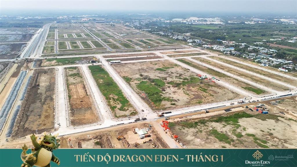 Thanh toán 500 triệu sở hữu đất nền shr dragon eden mặt tiền đường lương hoà bình chánh lộ giới 60m