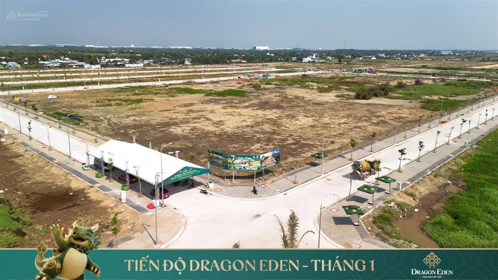 Thanh toán 500 triệu sở hữu đất nền shr dragon eden mặt tiền đường lương hoà bình chánh lộ giới 60m