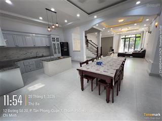 Bán biệt thự sadeco ven sông quận 7 đường số 20, 126m², sổ riêng, giá 23.8 tỷ có tl