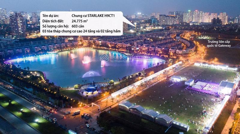 (view hồ) căn hộ 6th element 60m2, 2pn, 2wc, tầng trung, ban công hướng bắc,view hồ starlake