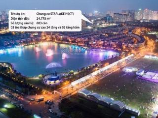 (view hồ) căn hộ 6th element 60m2, 2pn, 2wc, tầng trung, ban công hướng bắc,view hồ starlake