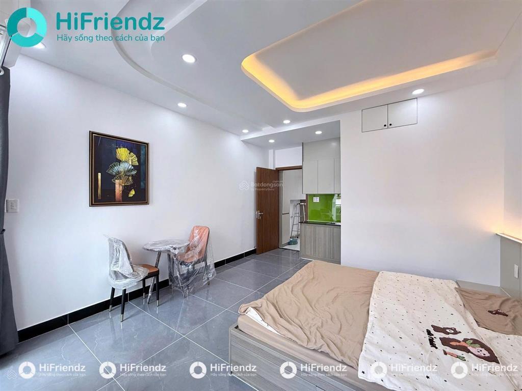 Cho thuê studio ban công, full nội thất tại thích quảng đức, phú nhuận