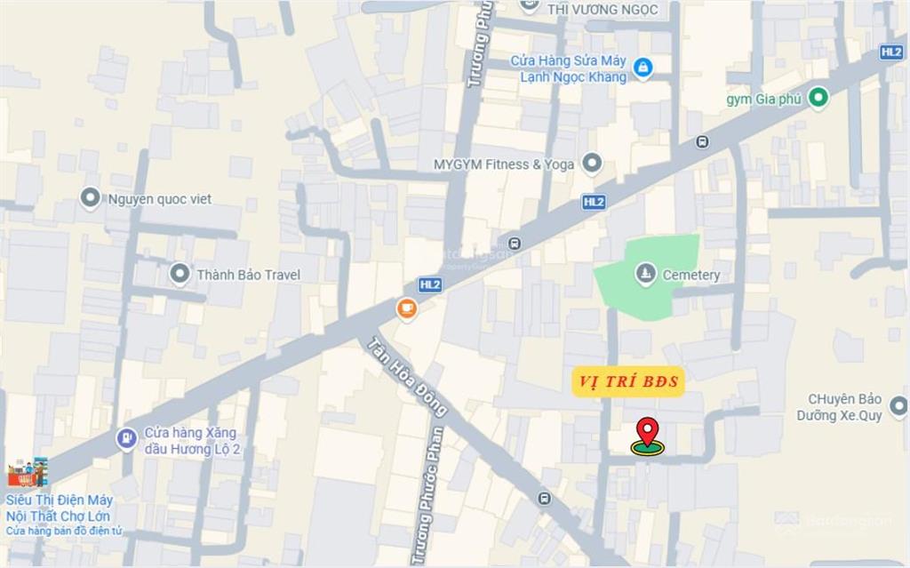 Bán đất hẻm tân hoà đông, 6 x 10,5m, cấp 4, giá 5.5 tỷ