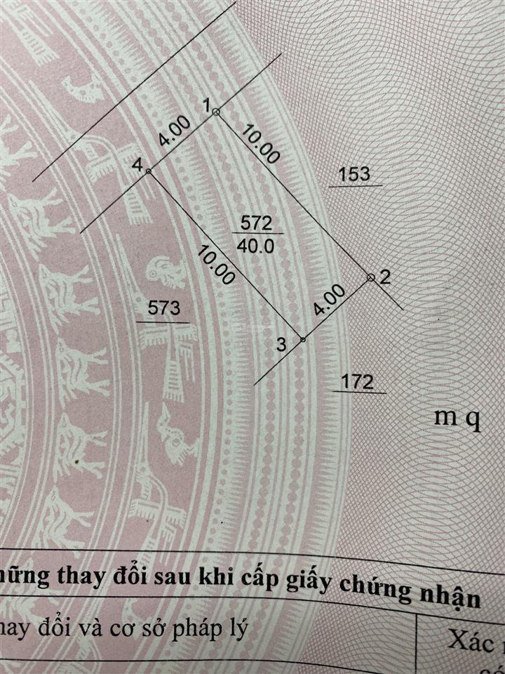 Bán mảnh đất phân lô 40m2, ô tô đỗ cửa thông, chỉ 4 tỷ