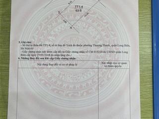 Bán mảnh đất dịch vụ phân lô 64 m2, hai mặt tiền, tại phố việt hưng long biên