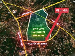 Bán đất mặt tiền cổng vinhomes hậu nghĩa 197ha, dt 10x53=530m2, full thổ