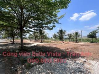 Bán lô cặp bella vista đức hoà long an đường lớn view công viên dt 5x13, 480tr sắp ra sổ
