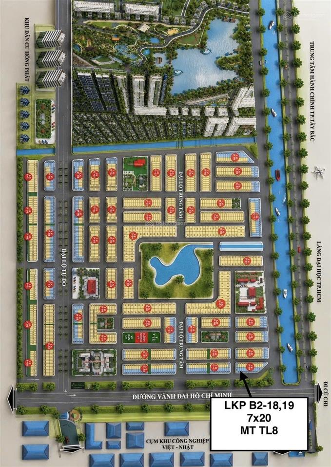 Sở hữu ngay cặp lô đẹp daresco mặt tiền tỉnh lộ 8 diện tích 140m²phù hợp mở khách, shophouse. 4 tỷ