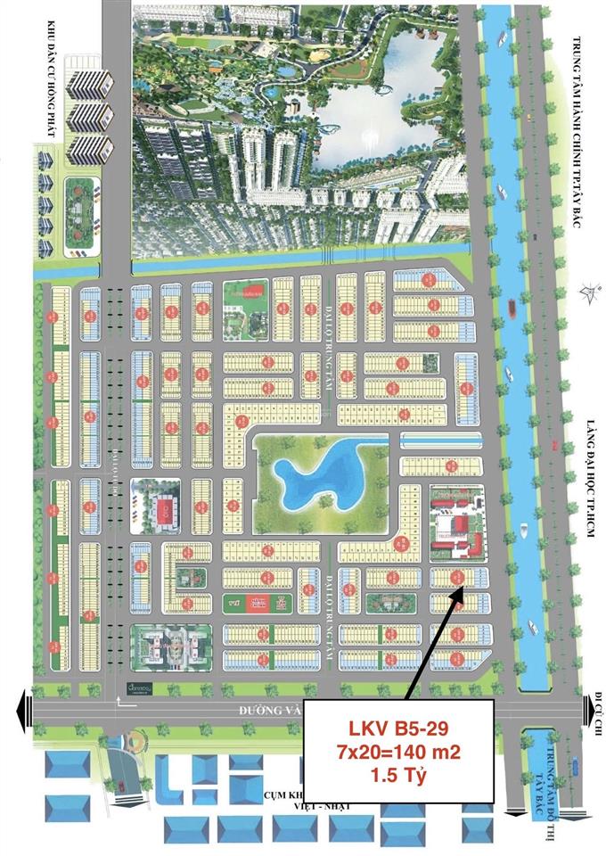 Bán cắt lỗ lô lkv b5  29, 140m2 dự án daresco (đức hòa  long an) 1,5 tỷ