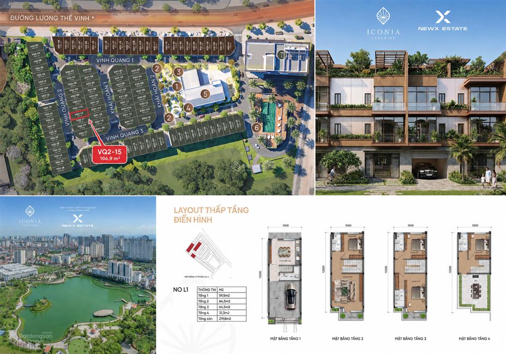 Căn ngoại giao dự án iconia lakeside liền kề