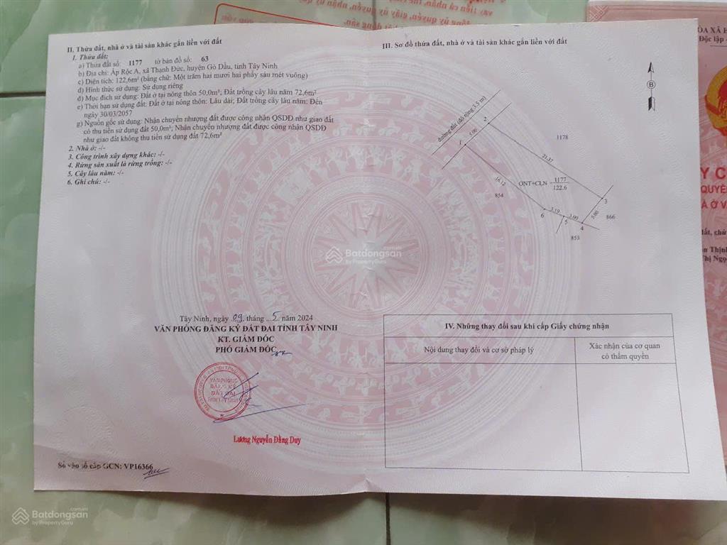 Đất nển thạnh đứctây ninh 299 sẳn thổ cư