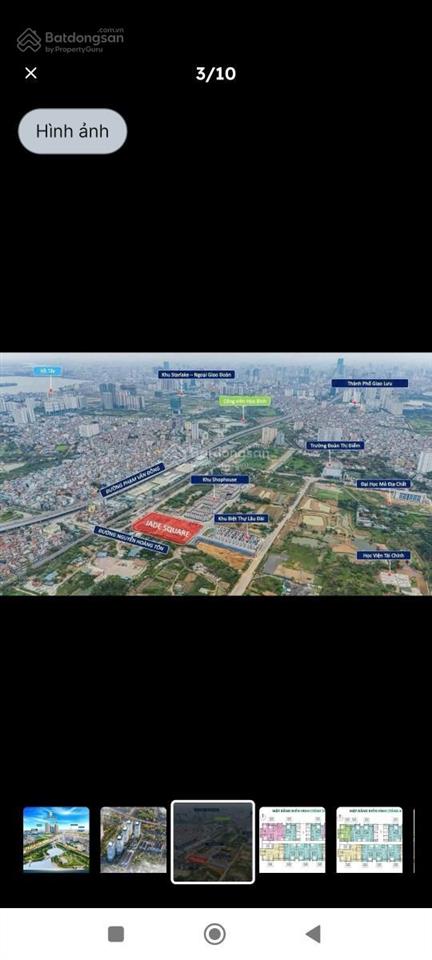 Cần bán gấp biệt thự 3 thoáng , dự án jade square, bắc từ liêm,sát tây hồ. 180m 4 tầng , giá 65 tỷ.