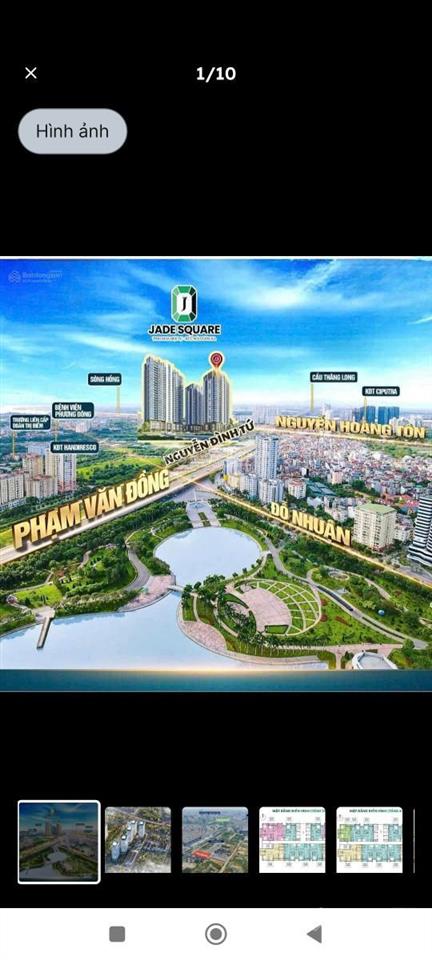 Cần bán gấp biệt thự 3 thoáng , dự án jade square, bắc từ liêm,sát tây hồ. 180m 4 tầng , giá 65 tỷ.