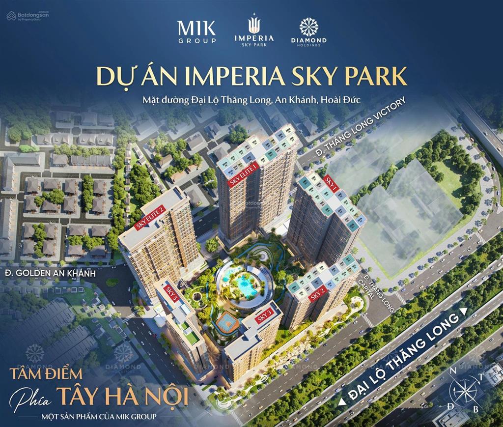 Căn hộ 3pn 85m2 đơn giá 8x/m2 imperia sky park cạnh vinhomes smart tây mỗ cách mỹ đình 10p