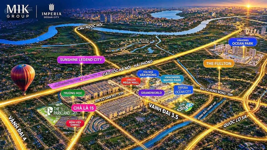 Trung bình chỉ trả 1%/tháng sở hữu căn hộ the cityon ocean park 3 giá 2,7 tỷ 1pn