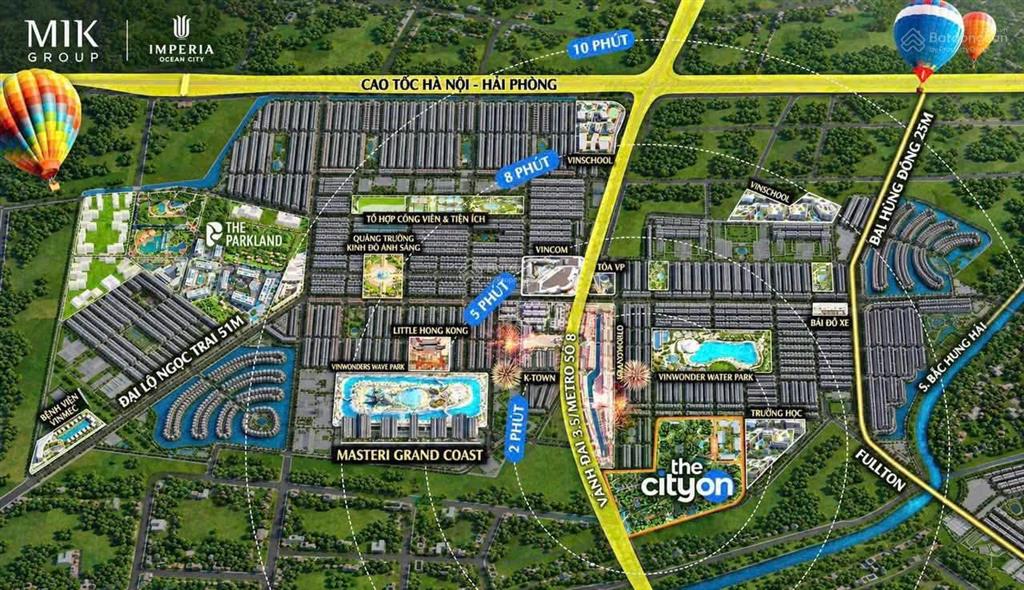 Chỉ 1,7 tỷ/căn hộ the cityon ocean city gần công viên nước ocean park 3, vành đai 3.5, grand world
