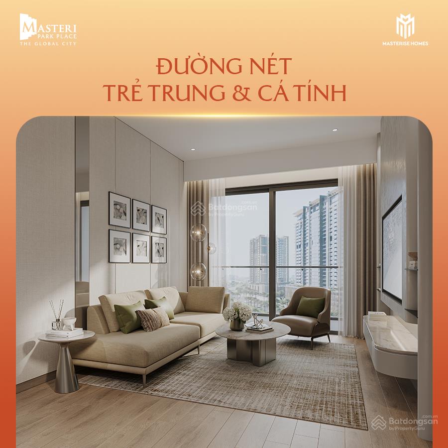 Masteri park place  căn 2pn, 1 wc view kênh đào nhạc nước giá chuẩn 7ty  ưu đãi 14%