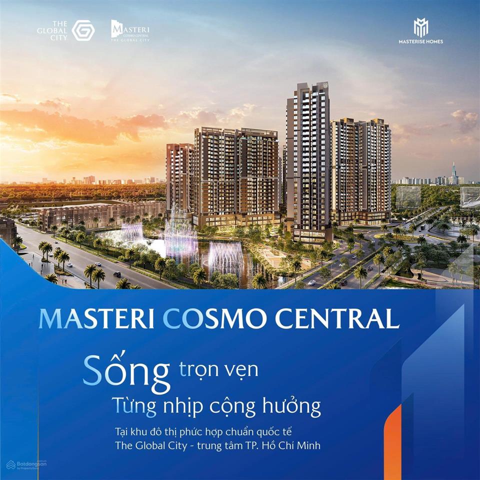 Masteri cosmo central  giỏ hàng độc quyền căn 1pn giá tốt 6ty4