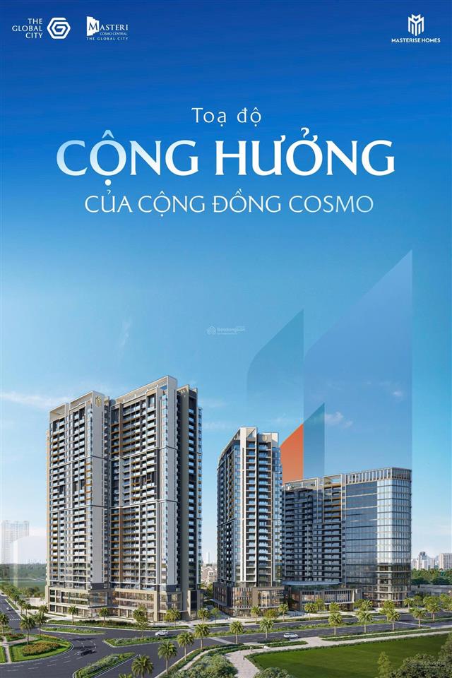 Masteri cosmo central  giỏ hàng độc quyền căn 1pn giá tốt 6ty4