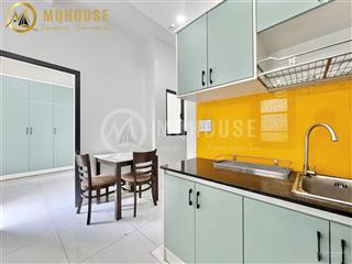 Căn hộ cho thuê dạng 1 phòng ngủ tách bếp balcony full nội thất ngay phan văn trị quận bình thạnh