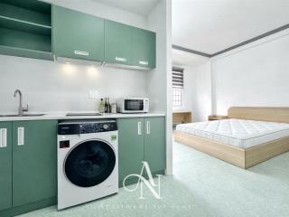 Hot, căn hộ mới tách bếp balcon  full nội thất máy giặt riêng  chỉ 6.5tr  nguyễn thượng hiền bt