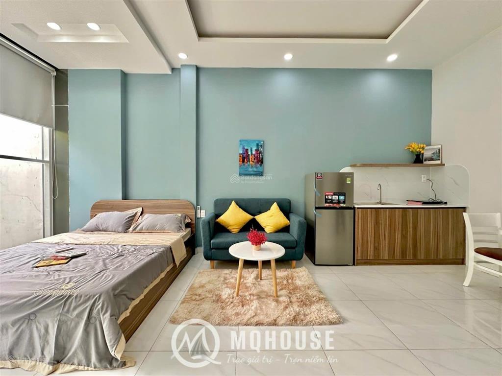 Chdv 1 phòng ngủ 40m2 cửa sổ view kính / full nt / ngay etown cộng hoà