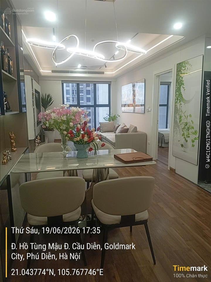 Cần bán nhanh 6,2 tỷ  2 ngủ, 2wc goldmark city  giá không thương lượng