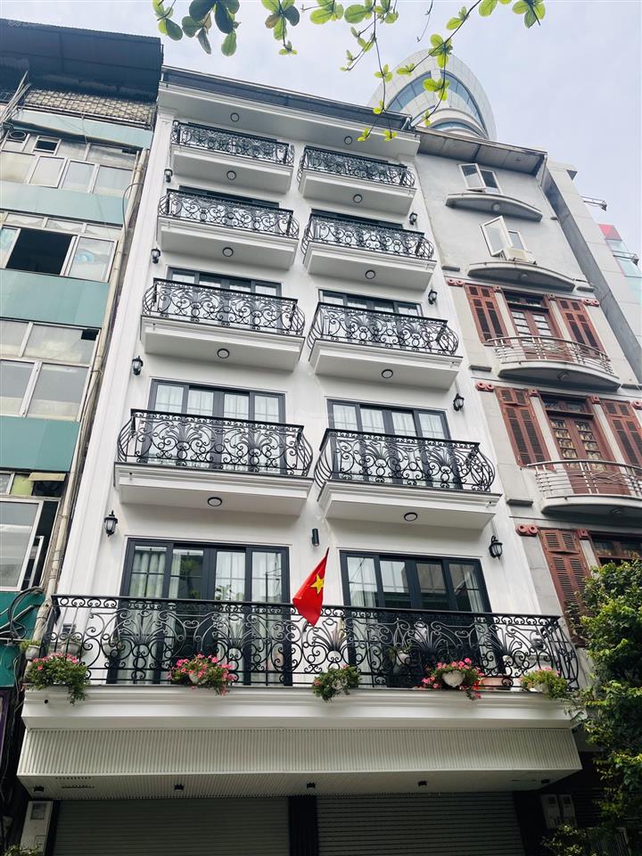 Bán nhà phân lô giảng võ 125m2 mt 5.85m xây 7t +1 hầm. khu cao cấp nhà xây mới  giữ tài sản