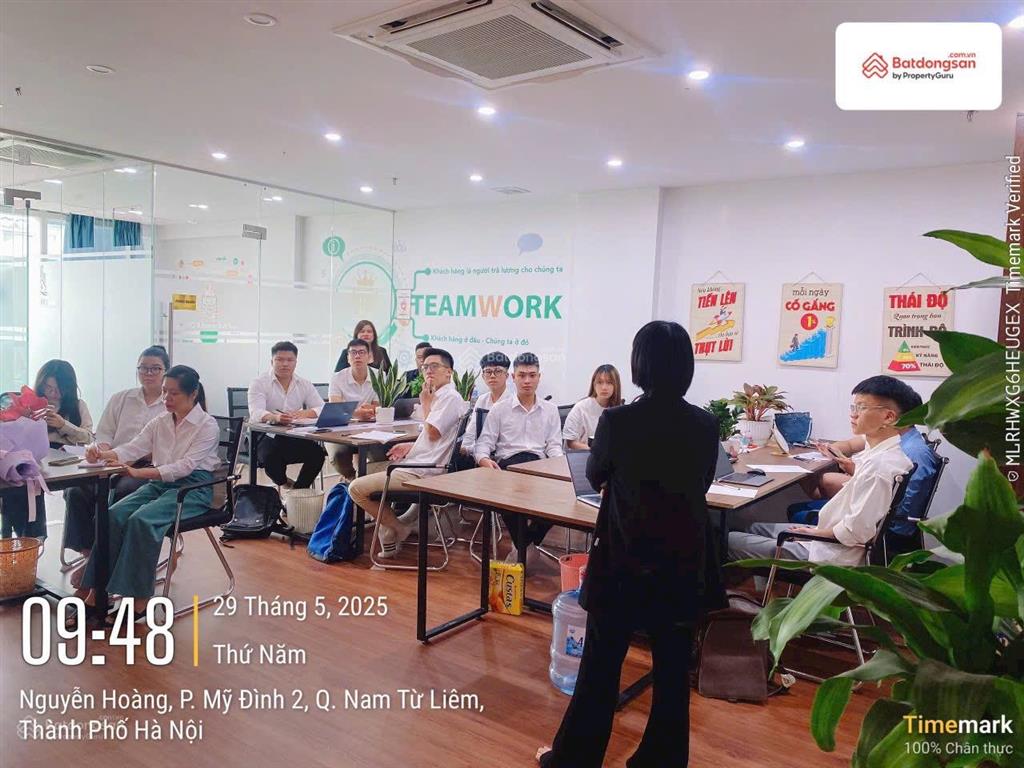 Mình cần cho thuê sàn làm văn phòng hoặc các dịch vụ khác mặt đường nguyễn hoàng mỹ đình 100m2