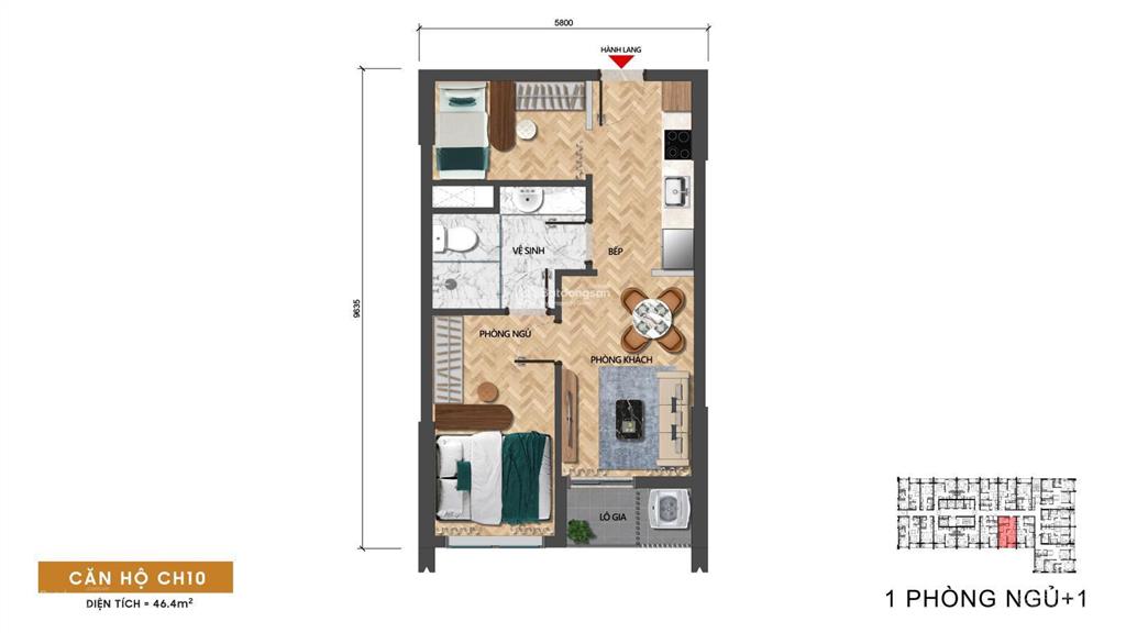 Căn 1pn+ căn hộ sun solar, giá từ chủ đầu tư, chiết khấu lên đến 23% khi thanh toán nhanh