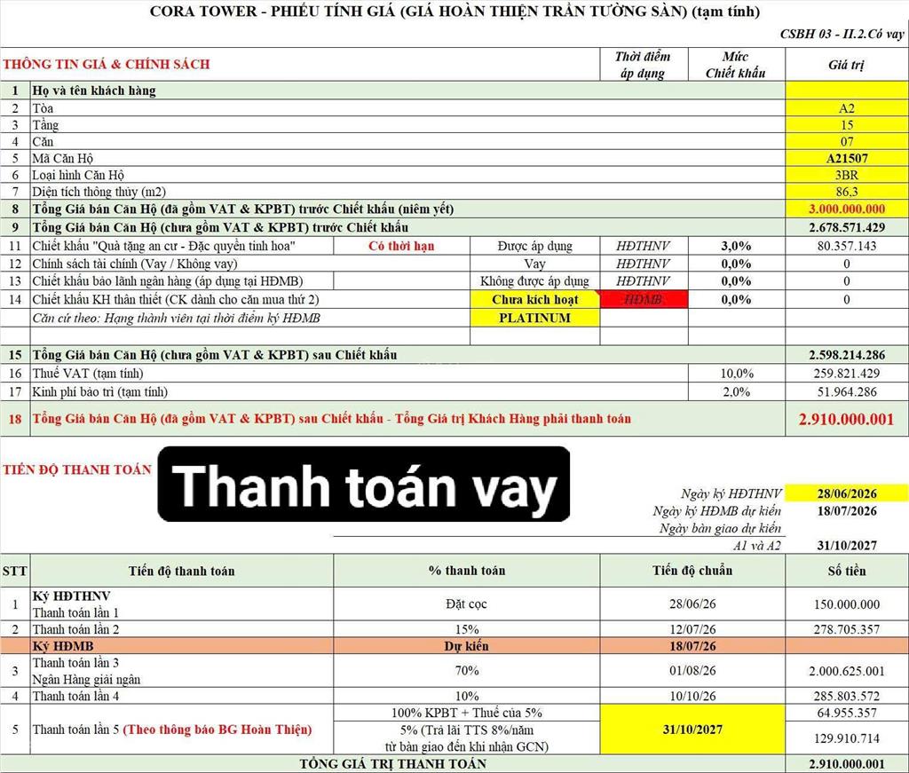 Bán căn hộ cora tower, giá tốt 1,7 tỷ, 32 m2, 1pn, 1wc, đà nẵng