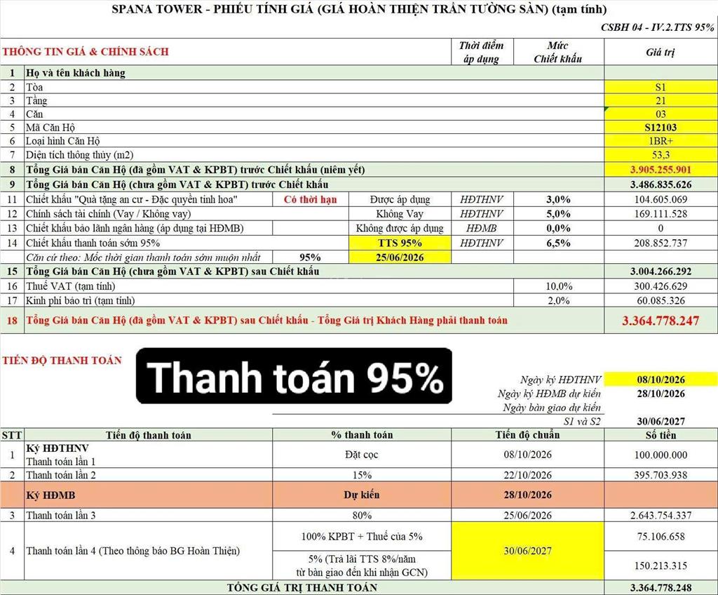 1pn+ spana tầng view cực đẹp, 1 căn hiếm có