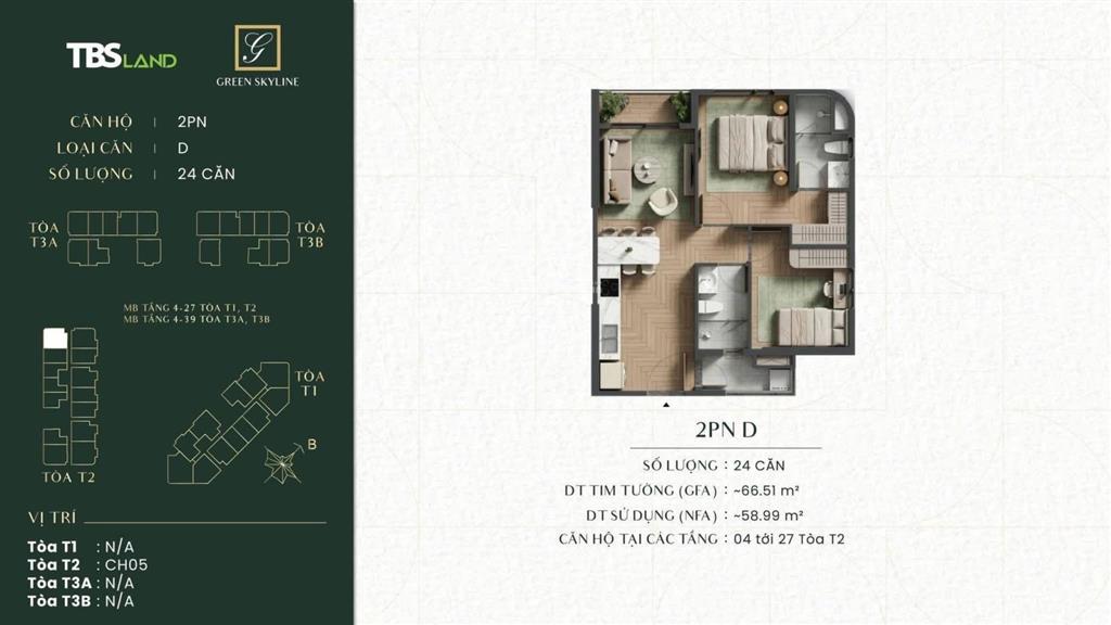 Giỏ hàng siêu đẹp 2pn green skyline mặt tiền ql1k, dt 6576m, giá rumor từ 62tr/m2