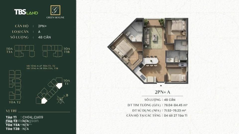 Giỏ hàng siêu đẹp 2pn green skyline mặt tiền ql1k, dt 6576m, giá rumor từ 62tr/m2