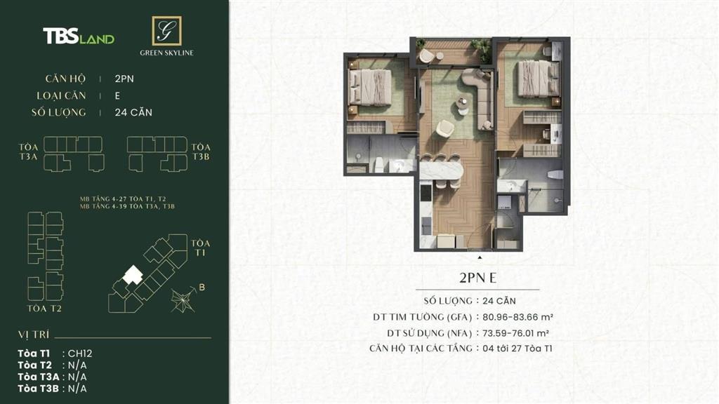 Giỏ hàng siêu đẹp 2pn green skyline mặt tiền ql1k, dt 6576m, giá rumor từ 62tr/m2