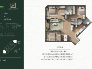 Độc quyền giỏ hàng 3pn green skyline, sát bệnh viện hoàn mỹ & tttm go, giá rumor từ 62tr