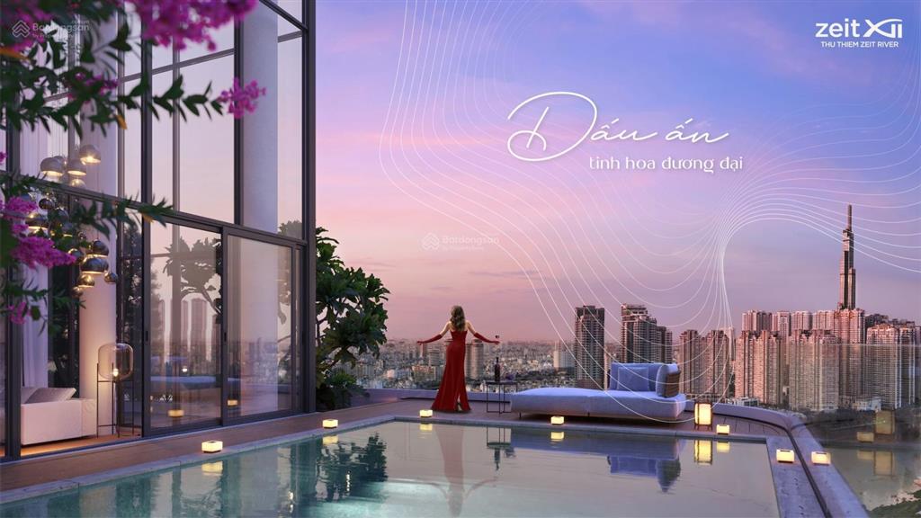 Bán căn hộ duplex 215.71m2 4pn (tháp 1) thủ thiêm zeit river view sông q1  lm81  bitexco