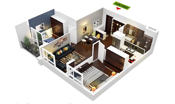 Cho thuê căn hộ tòa c18 xuân la. dt 100m, 3pn, 2 wc giá 17,5tr/tháng