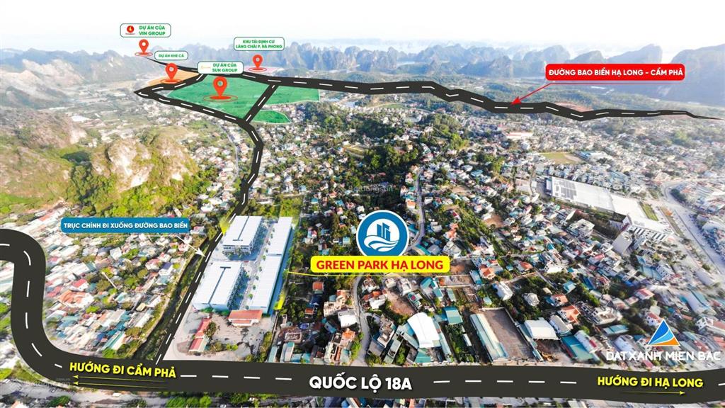 Liền kề 5t green park hà phong dt 105m2 sẵn sổ đỏ cho người hà nội đầu tư, người quảng ninh mua ở