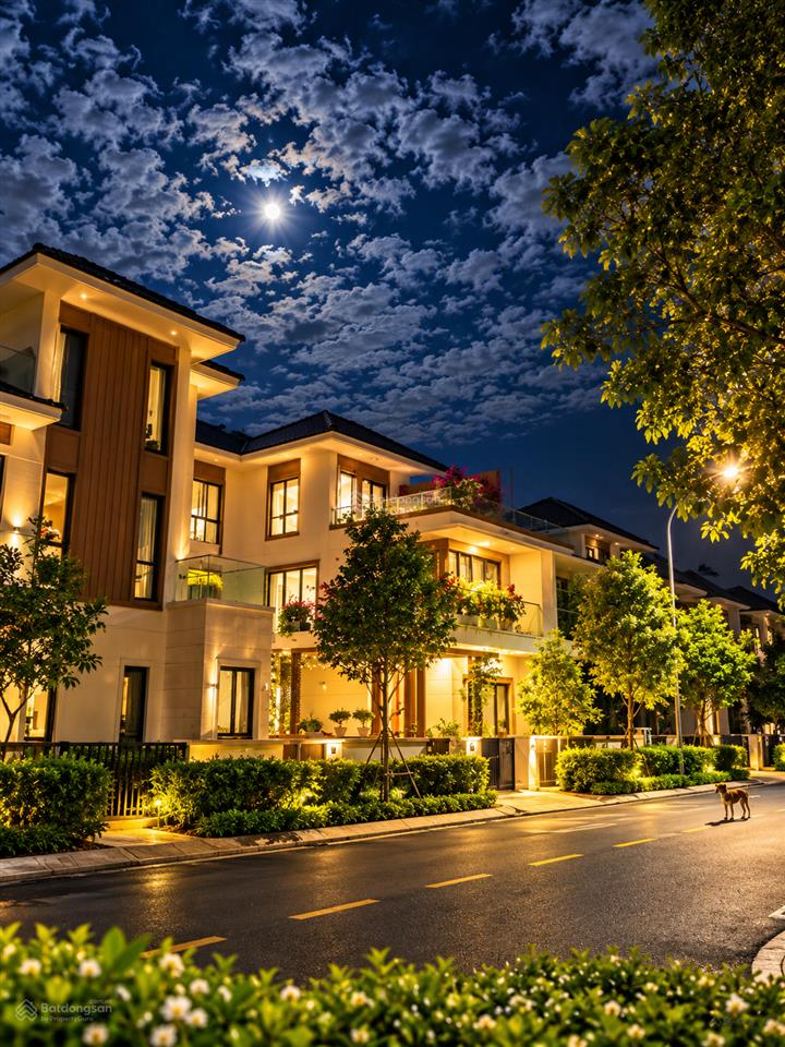 Biệt thự đơn lập kiểu pháp góc 3 mặt thoáng swanbay
