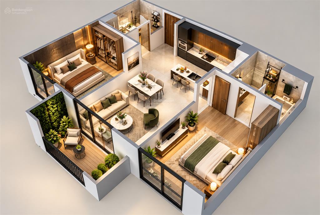 Bán gấp căn hộ 2pn giá 2,9 tỷ, view nội khu đẹp