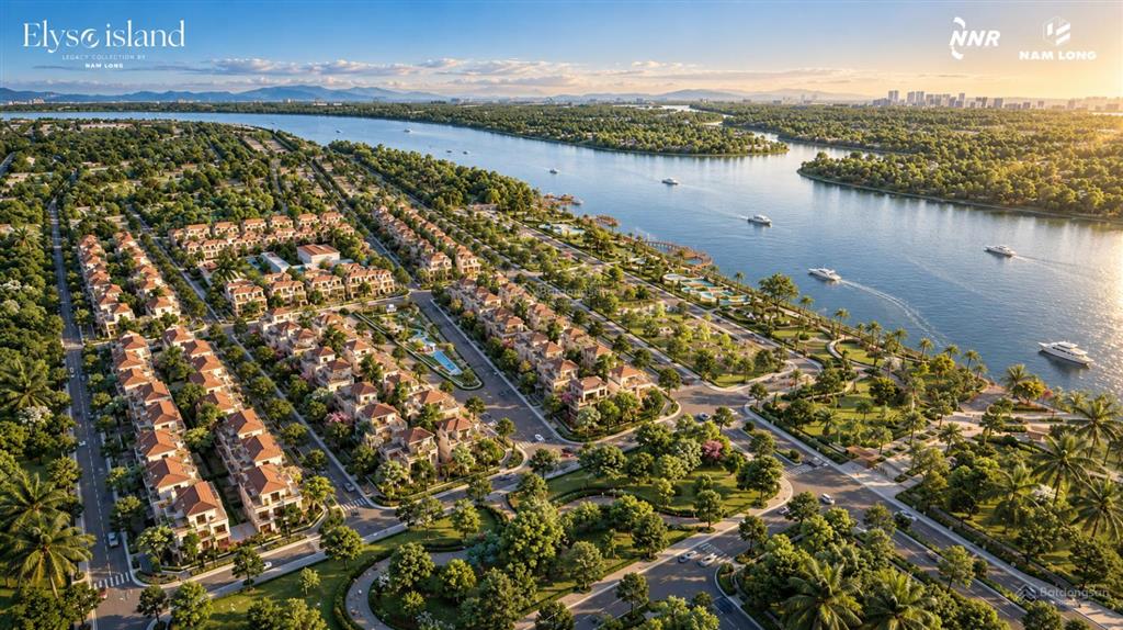 Elyse island đại phước biệt thự đảo 3 mặt hướng sông chỉ 16 tỷ/căn