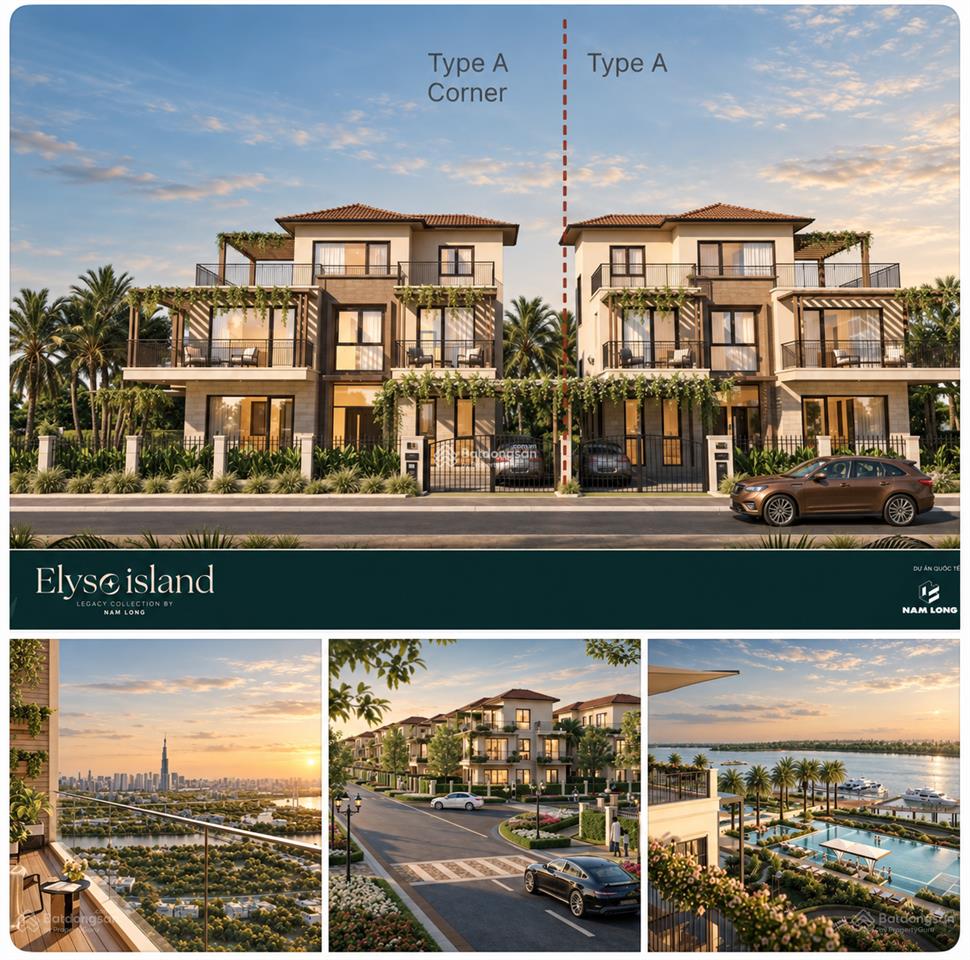 Elyse island đại phước biệt thự đảo 3 mặt hướng sông chỉ 16 tỷ/căn