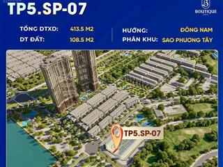 Siêu phẩm shophouse tmdv 2 mặt tiền view hồ  view công viên đẹp nhất vinhomes global gate  cổ loa