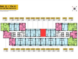 Duy nhất trên thị trường mã căn siêu hiếm s1  1608 dự án spana tower. bank hỗ trợ vay 75%