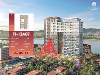 Siêu phẩm rẻ nhất dự án căn hộ studio 26m² view biển mỹ khê tại sun ponte  chỉ 2,750 tỷ
