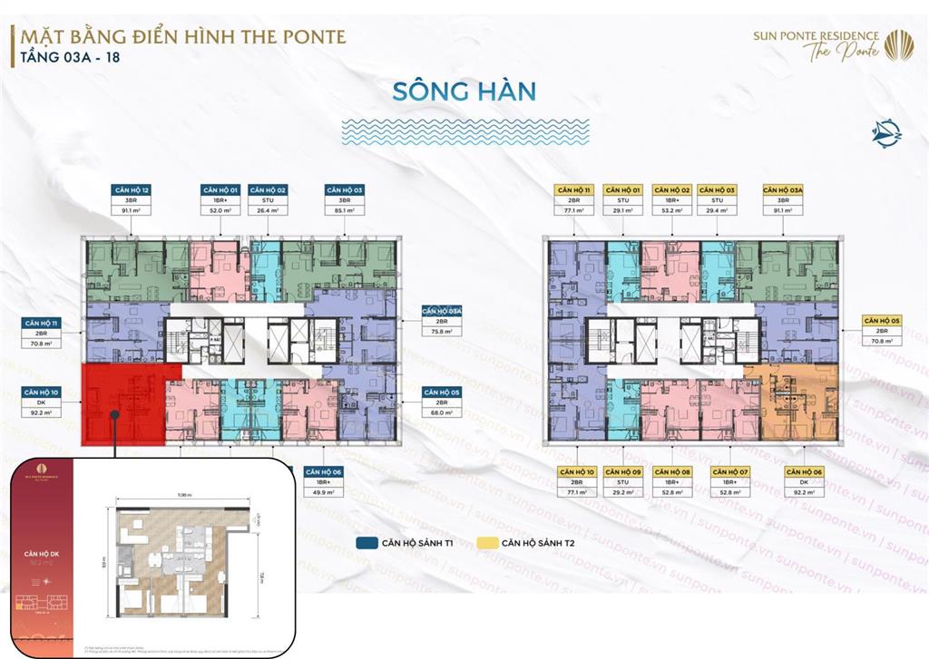 Căn dualkey view pháo hoa cầu trần thị lý, tháp 69 tầng đn downtown  diện tích 92,2m2  giá tốt
