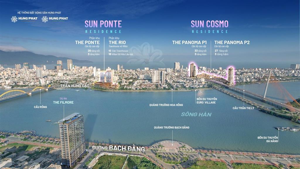 Căn dualkey view pháo hoa cầu trần thị lý, tháp 69 tầng đn downtown  diện tích 92,2m2  giá tốt