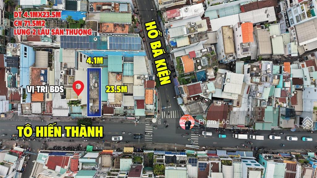 Bán nhà mt đoạn đẹp tô hiến thành p.15 q.10 dt 4,2x24m cn 76m2, hđt 60tr/tháng, giá 30 tỷ